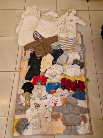 Lot vêtements garçon 1 mois hiver