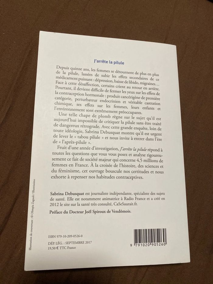 Livre j’arrête la pilule - photo numéro 2