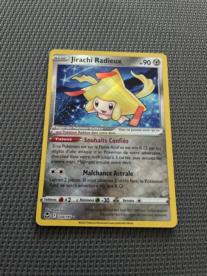 Carte Pokémon Jirachi Radieux 120/195 Tempête Argentée FR