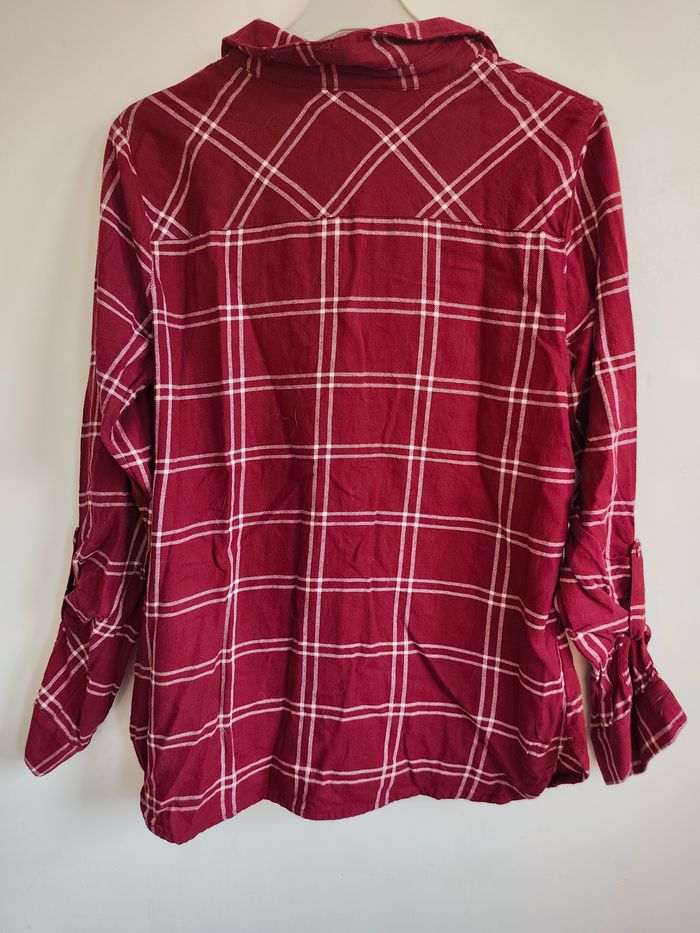 Chemise bordeaux à carreaux – Taille S – Noisy May - photo numéro 4