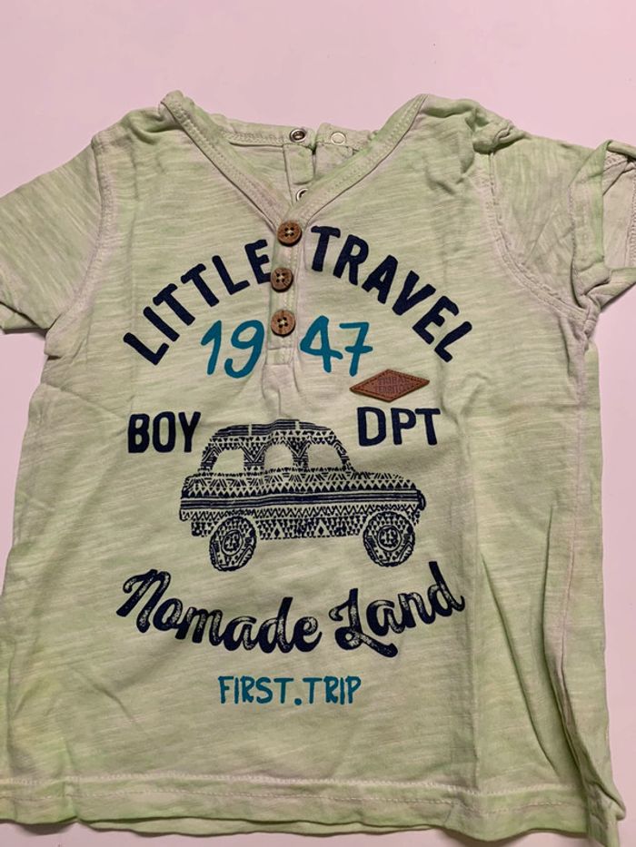 Tee shirt vert petant