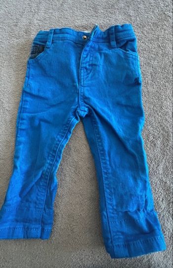 Jean slim bleu roi réglable 