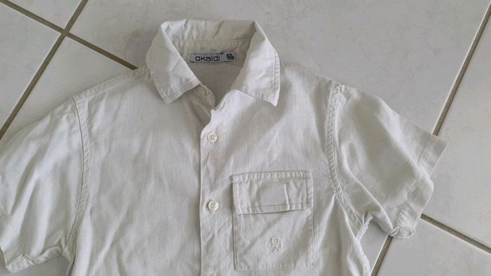 Chemise manches courtes garçon okaidi 4 ans v10 - photo numéro 3
