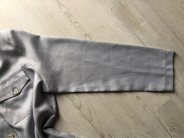 AN6- Ensemble robe longue + veste gris perle T 44-46 - photo numéro 15