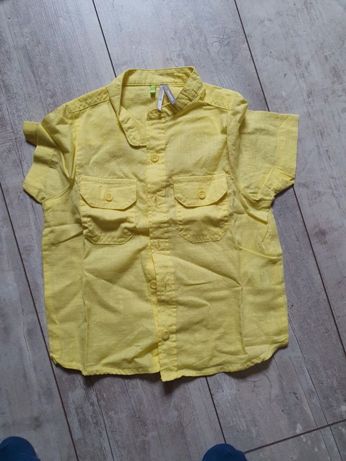 Chemisette jaune garçon