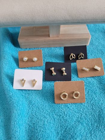 Boucles d'oreilles femme ×6