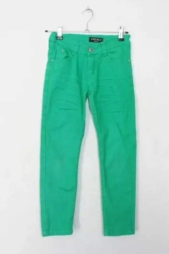 Jeans vert stretch taille 8 ans