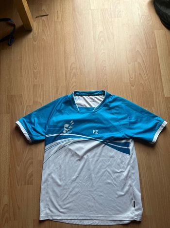 Maillot badminton FZ Forza  / XXL /Turquoise et blanc /Excellent