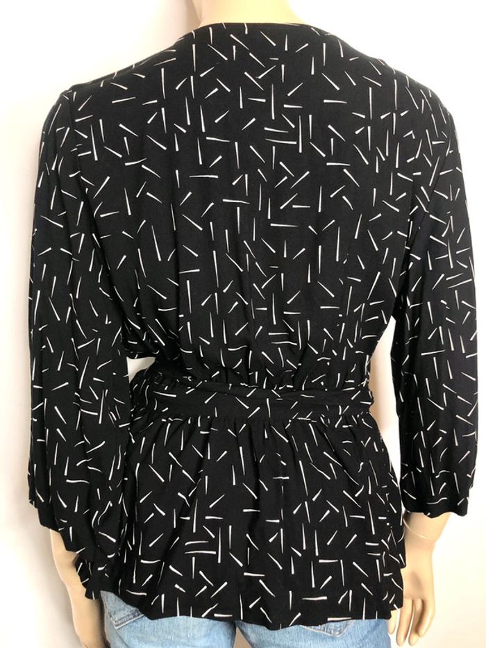 Très belle blouse cache coeur péplum Jacqueline de yong taille 36/38 (voir mesures) - photo numéro 6