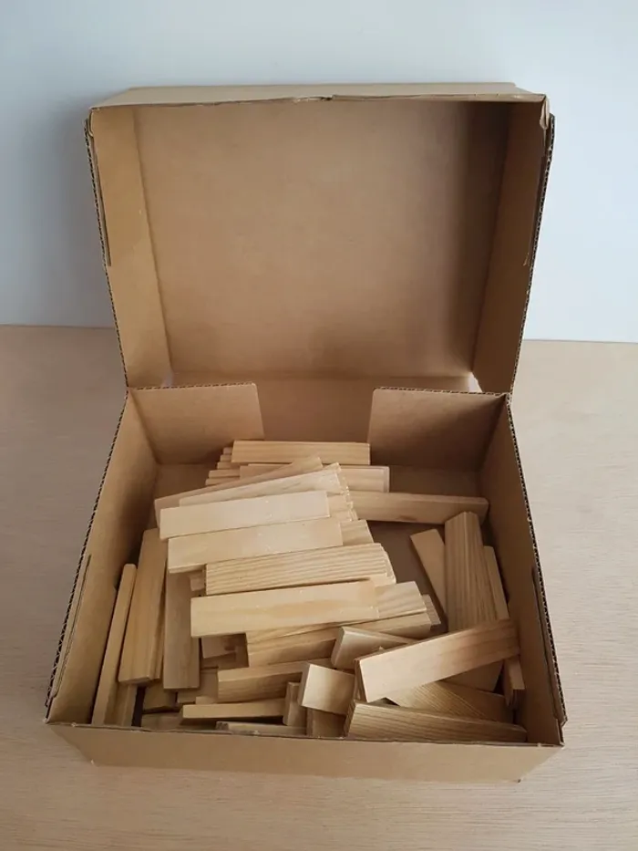 100 planchettes en bois brut - photo numéro 2