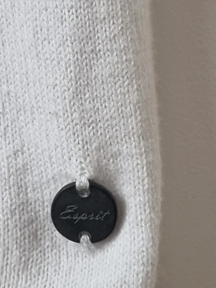 Pull col roulé blanc Esprit - photo numéro 6