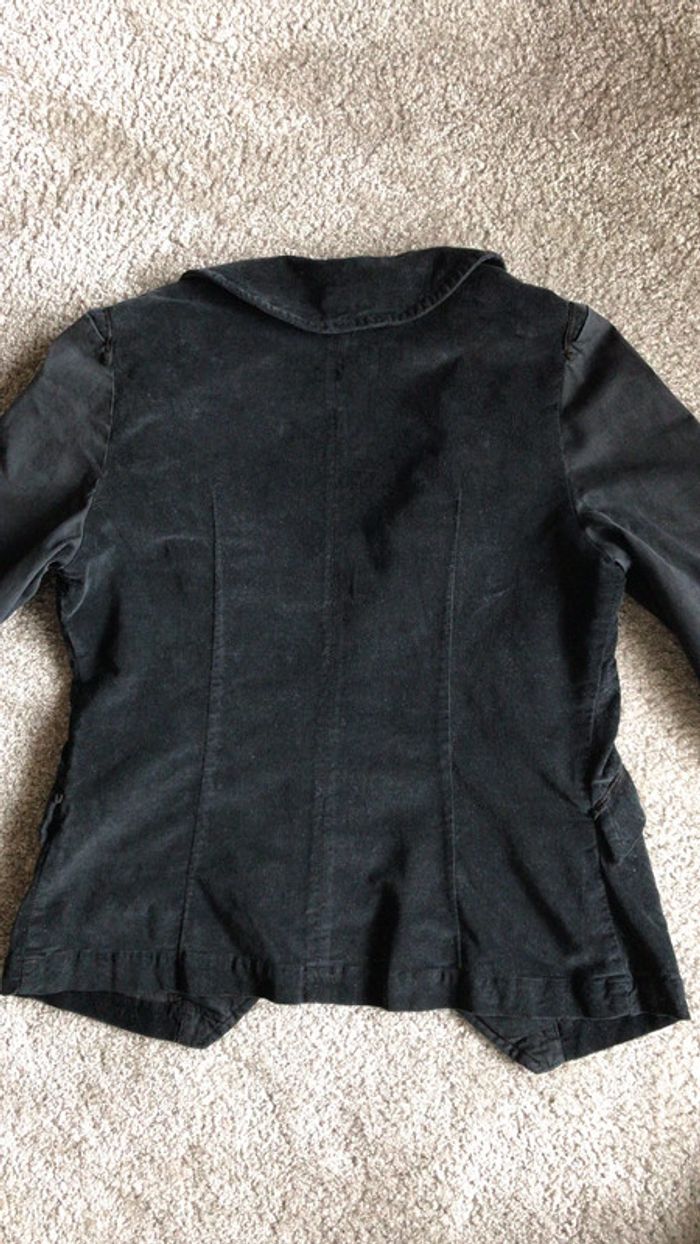 Veste velours noir one step 40 - photo numéro 3