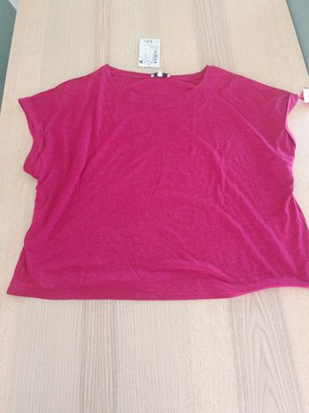 Top La Halle L rouge framboise