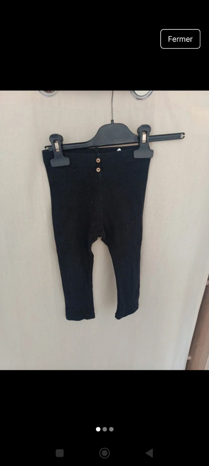 Legging noir Kiabi 24 mois