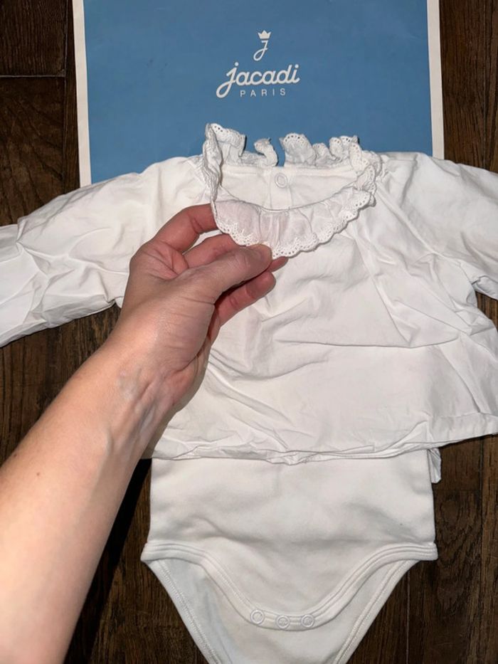 Body guimpe Jacadi 6 mois Une micro trace - photo numéro 2