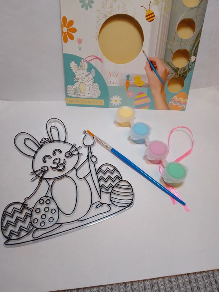 Décoration de Pâques à peindre "Grand Lapin" - Suncatcher - photo numéro 2
