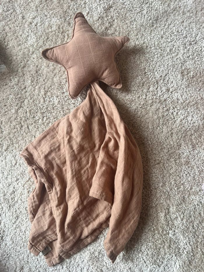 Doudou étoile Gaze beige neuf