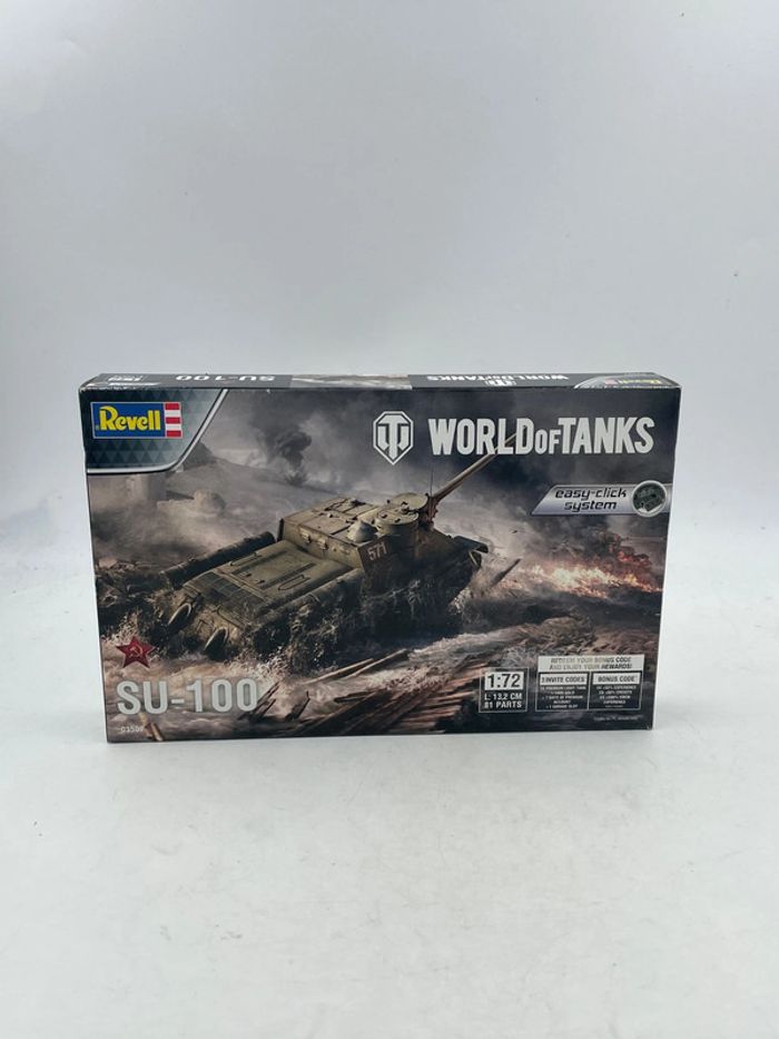 Maquette char militaire Revell World Of Tanks SU-100 1:72 neuf