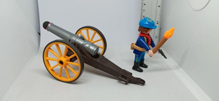 Homme soldat nordiste avec canon playmobil - photo numéro 5