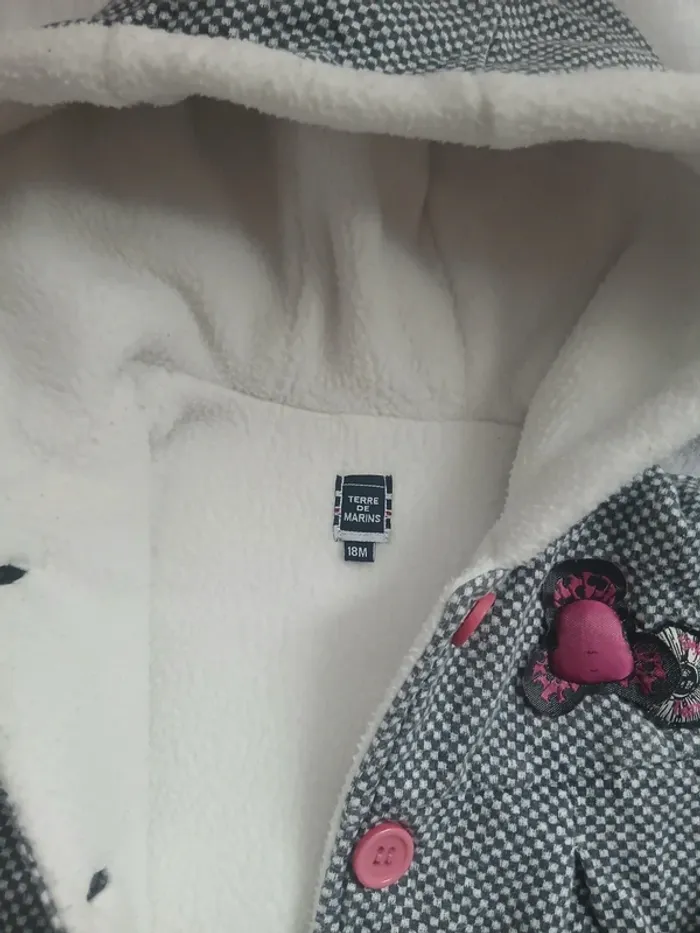 Joli manteau doublé 18 mois - photo numéro 3