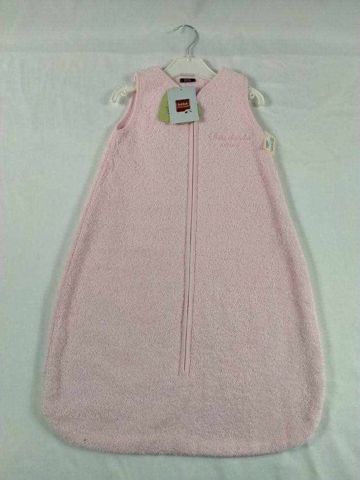 Gigoteuse eponge rose 0/6 mois bebe chocolat (neuf)