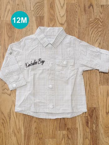 Chemise à carreaux Kimbaloo 12 mois