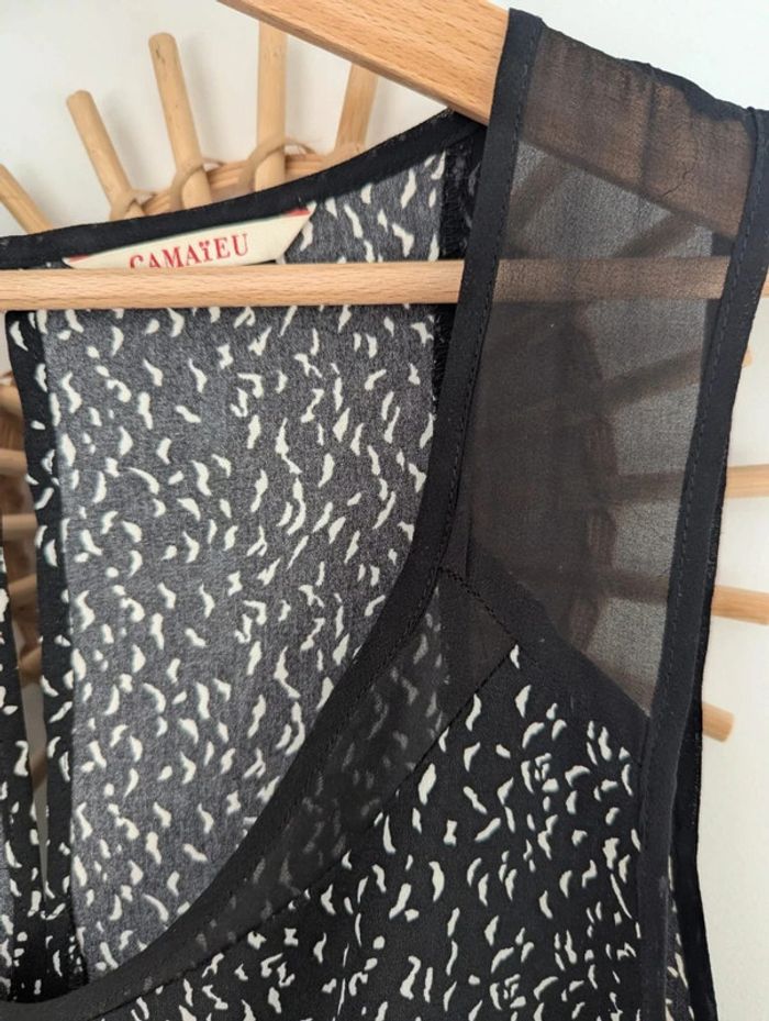 Robe femme noire et blanche taille 42 Camaïeu - photo numéro 2