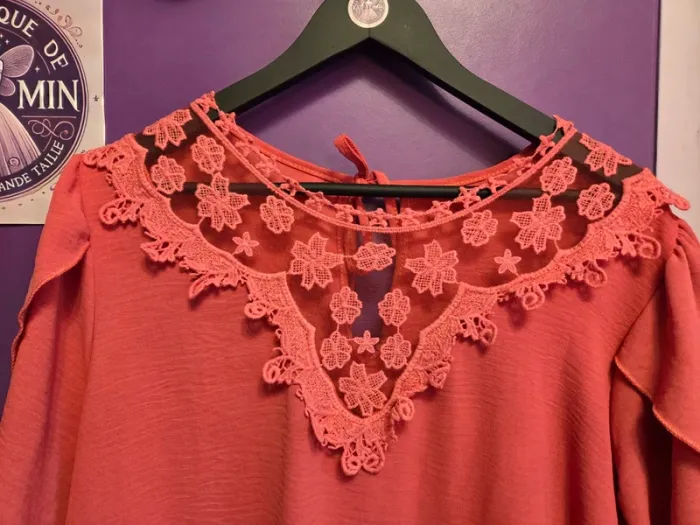 Blouse manches courtes fluide T52 Made in Italy - photo numéro 2