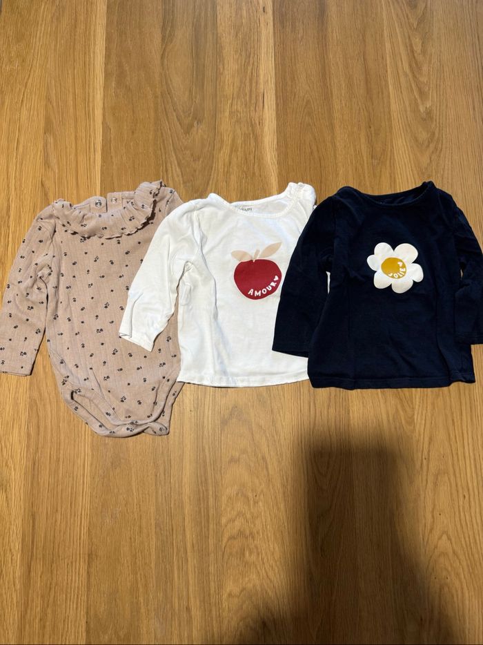 T-shirt manches longues bébé fille