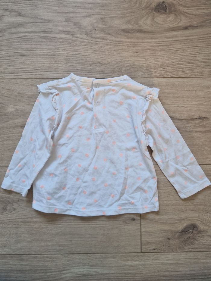 T-shirt bébé fille manches longues Tex 12 mois - photo numéro 4