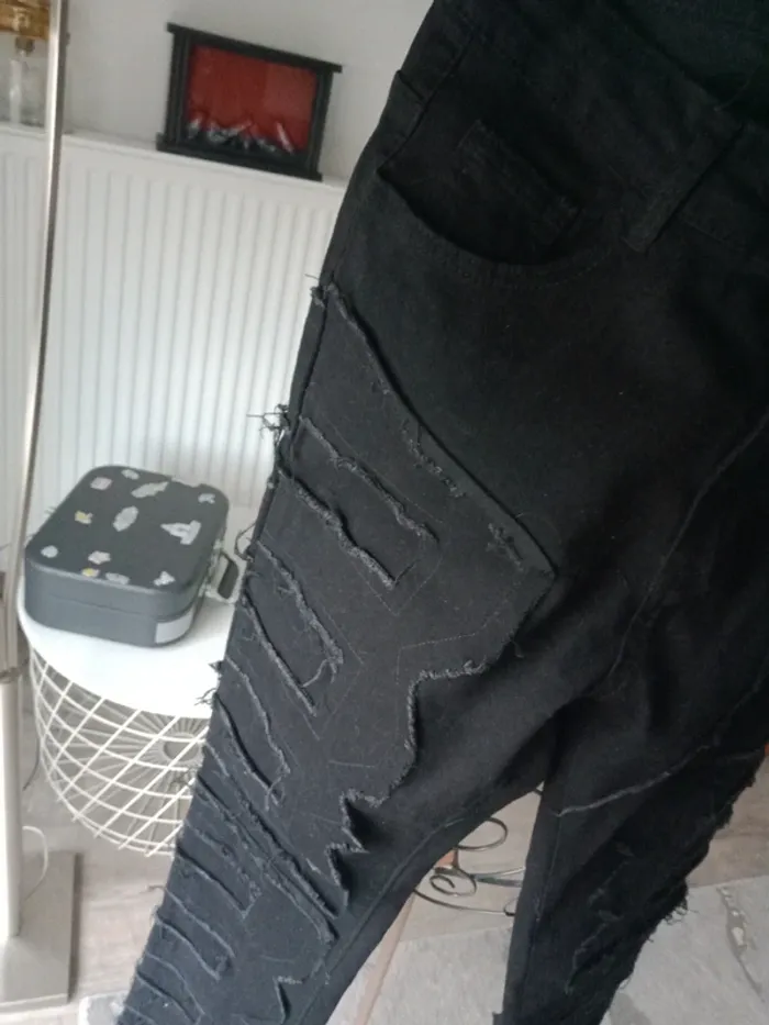 Jeans noir extensible - photo numéro 2