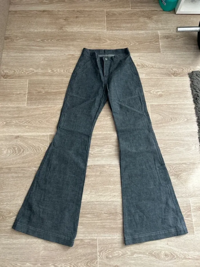 Pantalon gris pattes d’éléphant School Rag 26 S