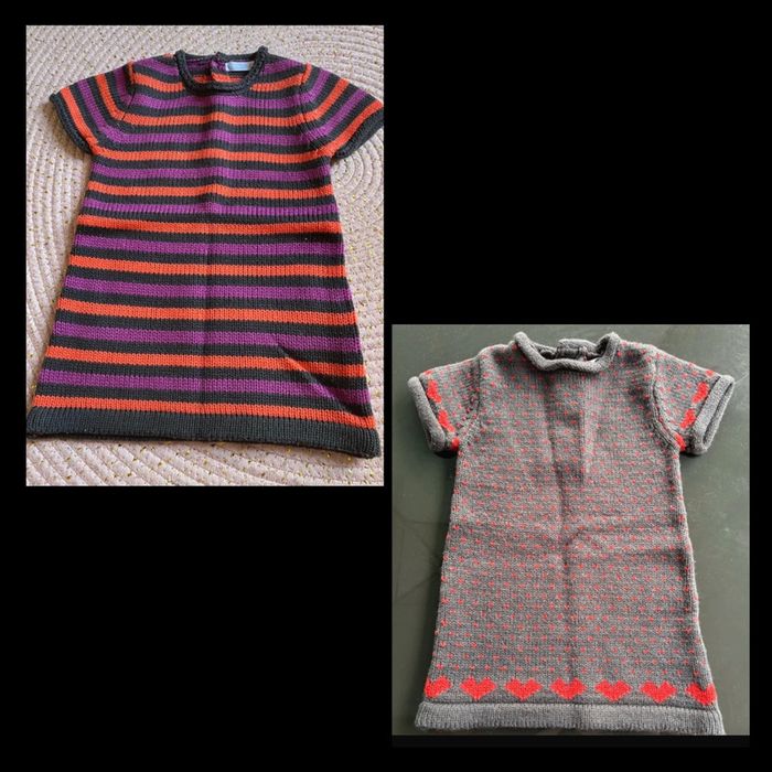 Lot de 2 robes pull / Taille 6 mois