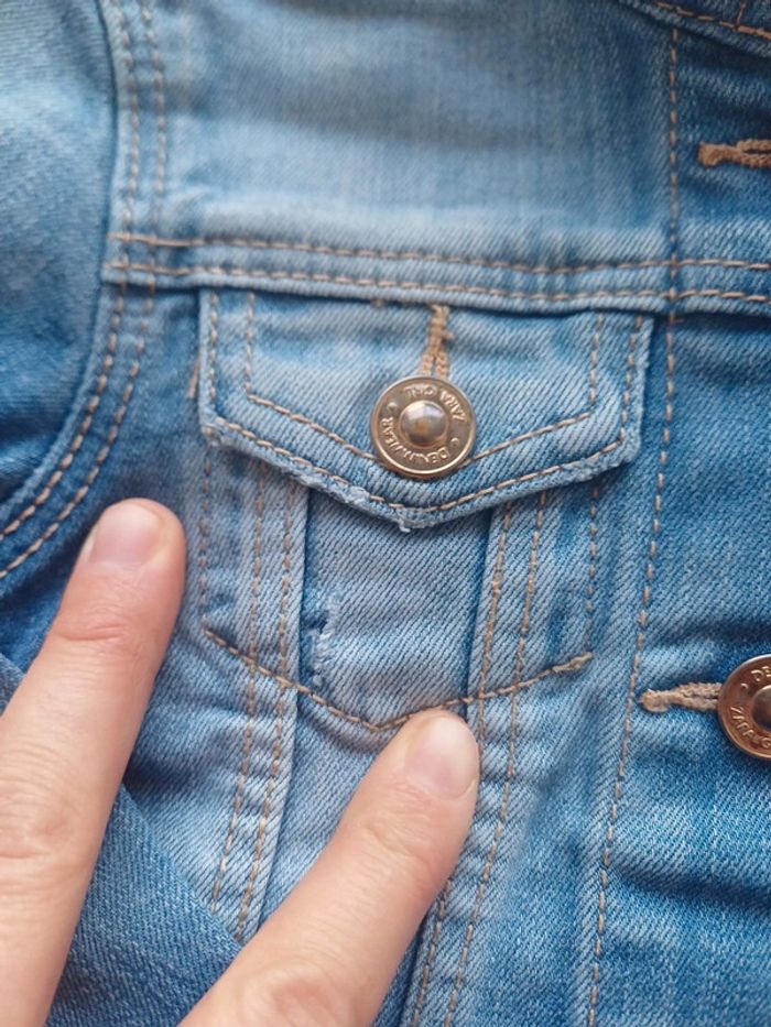 Veste en jean 2/3ans zara - photo numéro 6