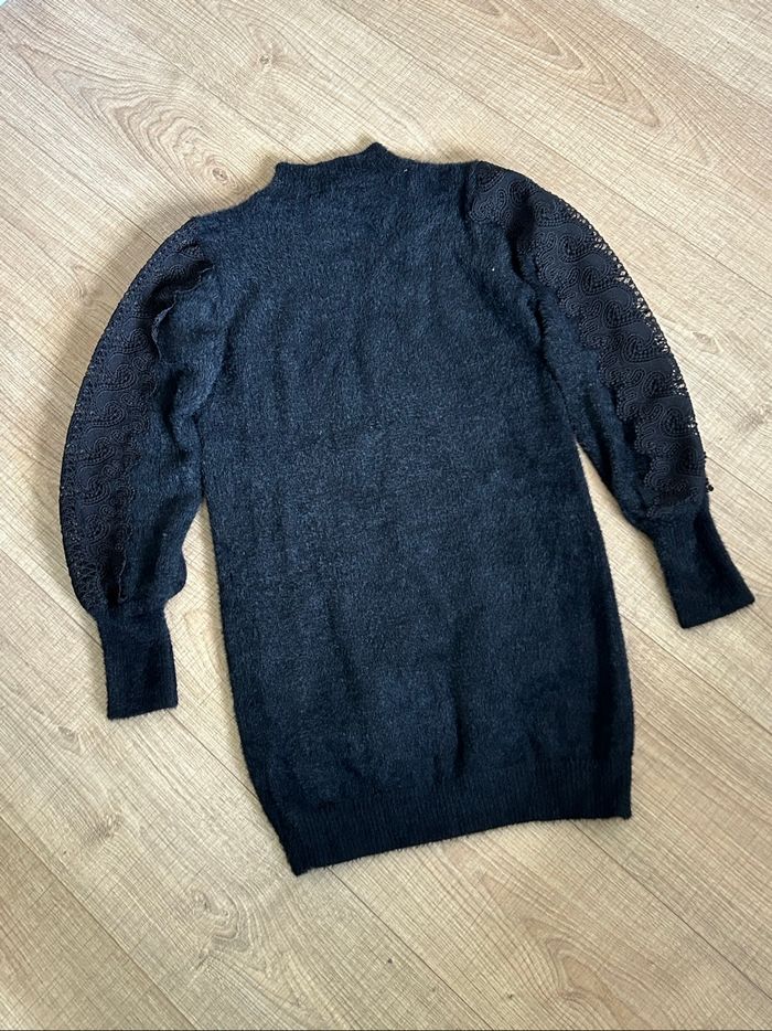Robe pull noire avec dentelle Fashion taille unique jamais portée - photo numéro 8