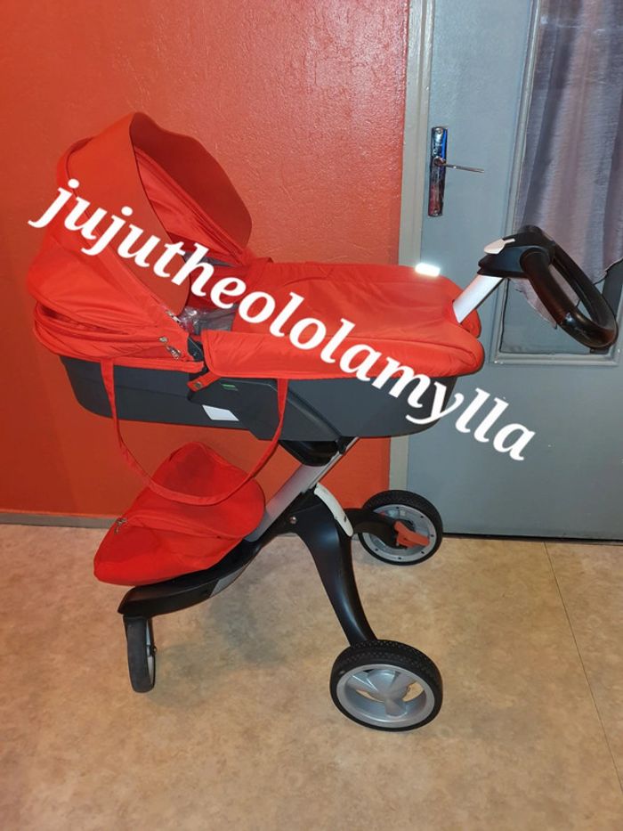 Poussette duo stokke avec sac a langer et tenue pluie - photo numéro 2
