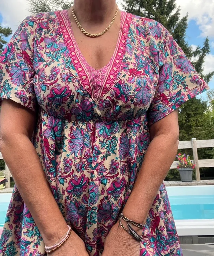 Jolie robe fluide plage ou ville ipanima taille s-m tbeg - photo numéro 2