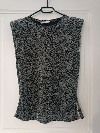 Top argenté soirée habillé