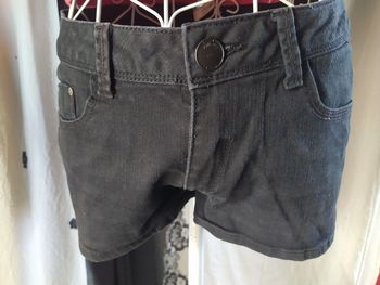Short noir court en jean