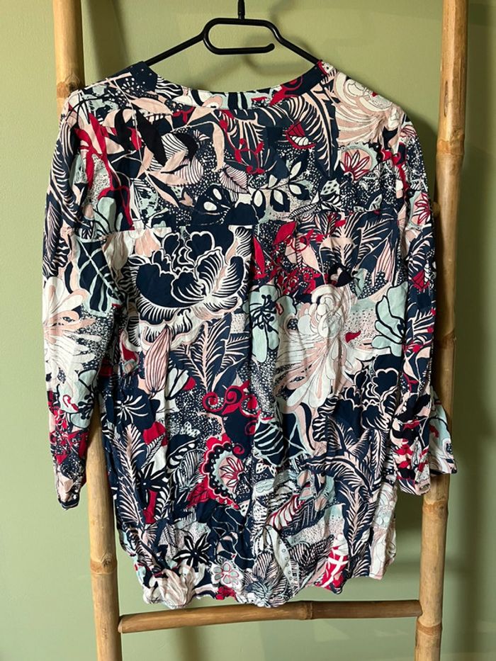 Blouse imprimée florale Armand Thiery - Taille T2 (M/L) - photo numéro 3