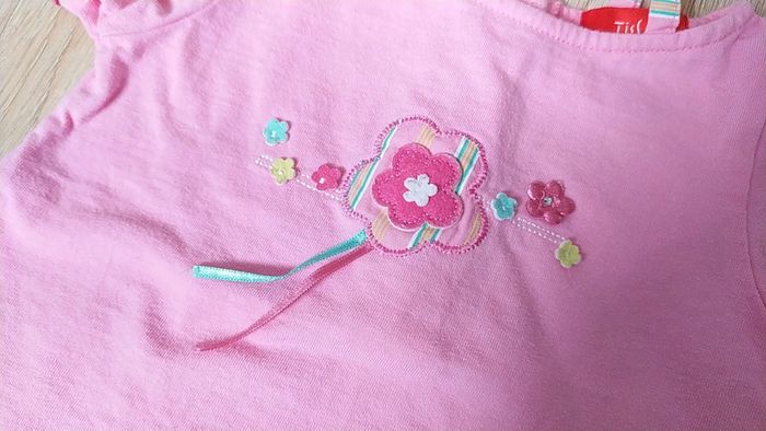 Ensemble fleurs rose 3 mois - photo numéro 11