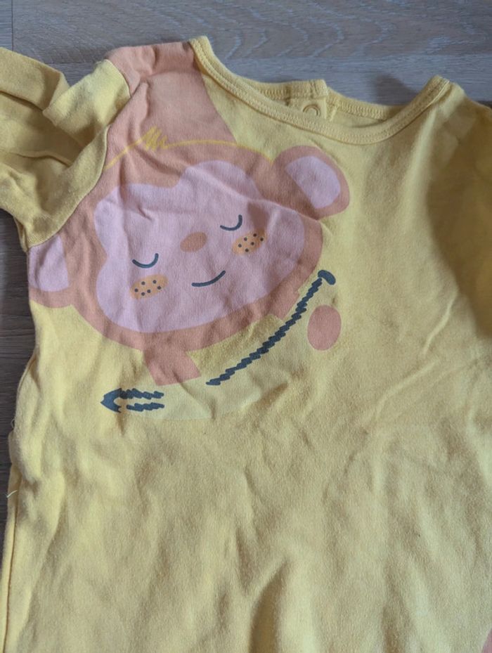 Pyjama singe jaune Tex Léger coton Tex - photo numéro 2