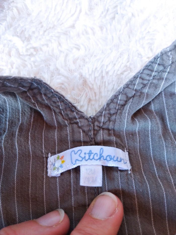 Salopette Garçon 12 mois Kitchoun 100% coton - photo numéro 5