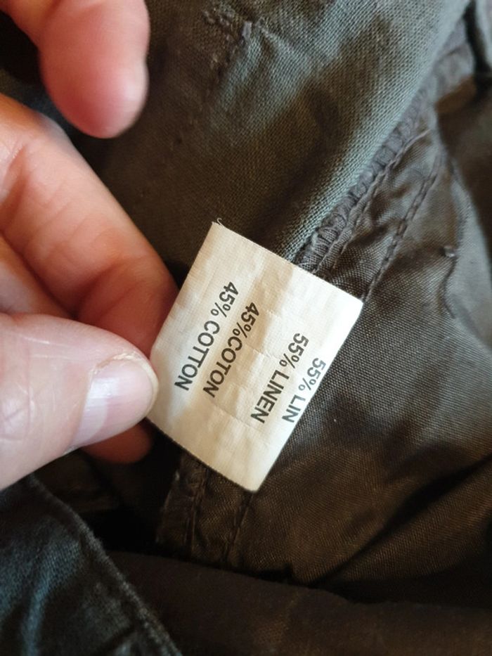 Pantalon lin type cargo - photo numéro 6