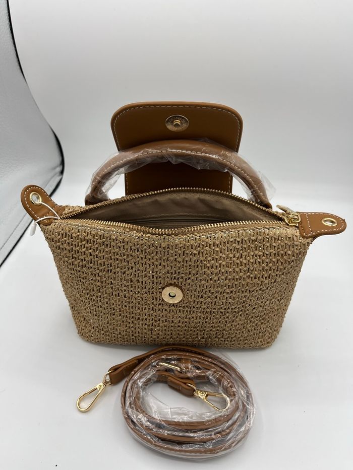 Sac à main bandoulière paille - photo numéro 4