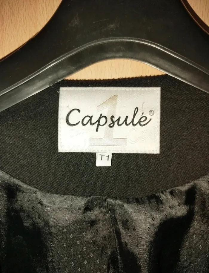 Joli manteau demi saison noir Taille 36 - photo numéro 3