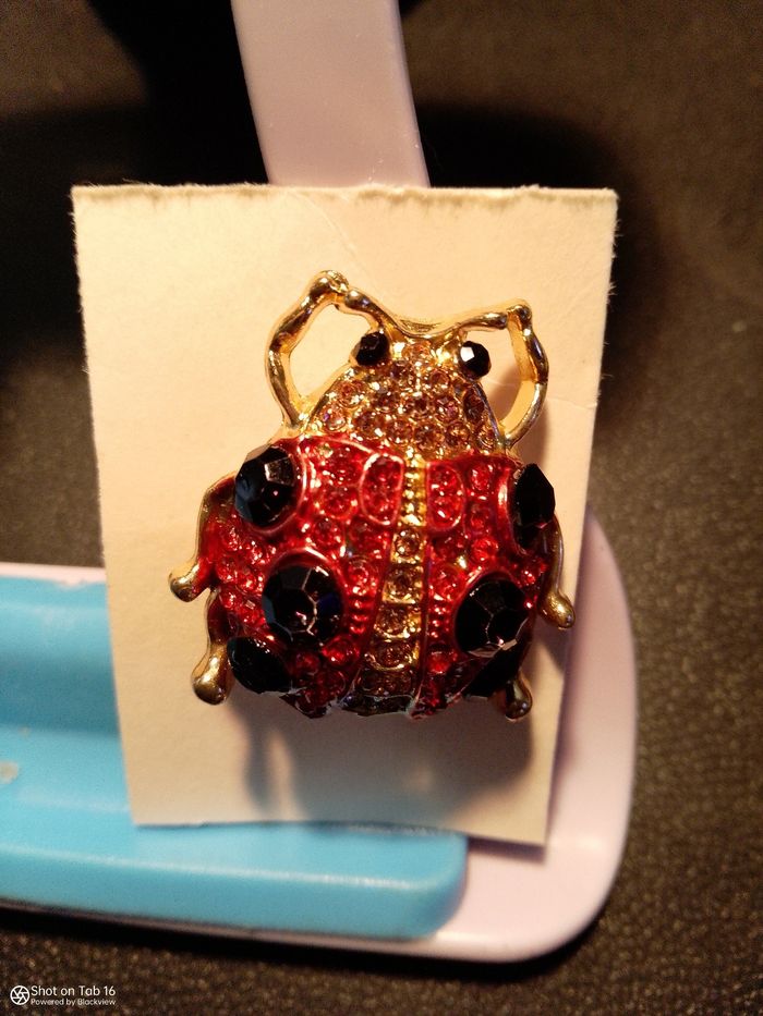 Broche neuve d'une superbe petite coccinelle