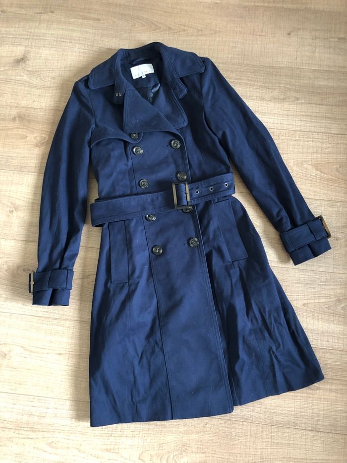 Trench bleu marine Mint&Berry taille 34 TBE - photo numéro 8