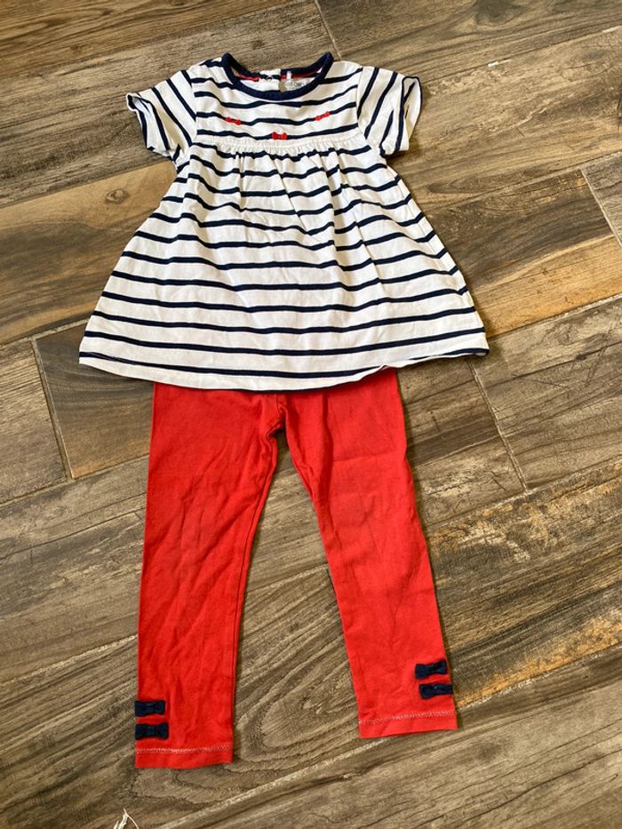 Ensemble Mariniere fille 24 mois