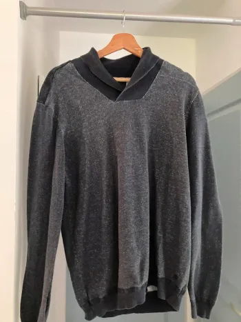 Pull bleu gris foncé Bonobo taille XL
